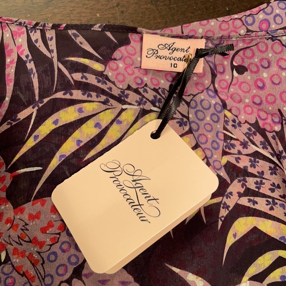 NWT Agent Provocateur Riva Kimono 100% silk Robe - Picture 5 of 7